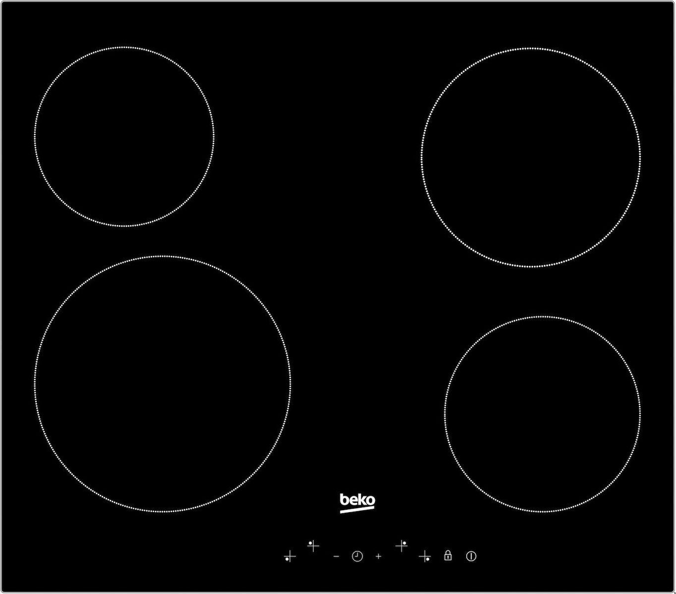 Beko HNIC64400T Κεραμική Εστία Αυτόνομη 58x51cm Beko HNIC64400T Κεραμική Εστία Αυτόνομη 58x51cm