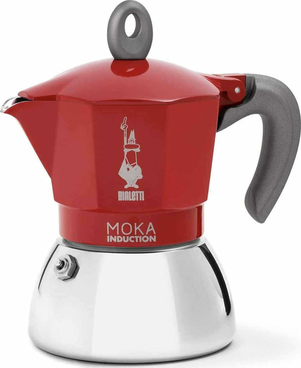 Bialetti Moka Induction Μπρίκι Espresso 4cups Κόκκινο Bialetti Moka Induction Μπρίκι Espresso 4cups Κόκκινο