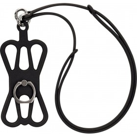Legami Milano Sos Mr Phone Silicone Neck Phone Holder Μαύρο Legami Milano Sos Mr Phone Silicone Neck Phone Holder Μαύρο