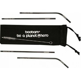 Boobam Καλαμάκια Μεταλλικά Μαύρα από Ανοξείδωτο Ατσάλι με Βουρτσάκι 4τμχΚωδικός: 68990799  Boobam Καλαμάκια Μεταλλικά Μαύρα από Ανοξείδωτο Ατσάλι με Βουρτσάκι 4τμχΚωδικός: 68990799