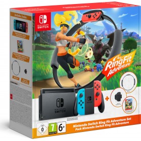 Nintendo Switch (2019 Edition) 32GB Ring Fit (Official Bundle)