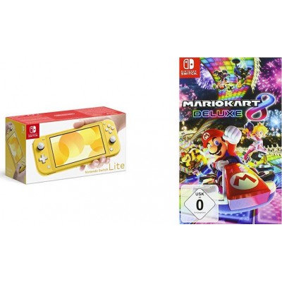 Nintendo Switch Lite Yellow &amp Mario Kart 8 Deluxe