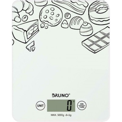 Bruno BRN-0060 Ψηφιακή Ζυγαριά Κουζίνας 5kg Λευκή