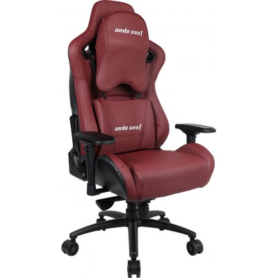 Anda Seat AD12 XL Kaiser Καρέκλα Gaming Δερματίνης με Ρυθμιζόμενα Μπράτσα Premium Carbon Maroon