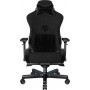 Anda Seat AD12XLLA T-Pro II Υφασμάτινη Καρέκλα Gaming με Ρυθμιζόμενα Μπράτσα Μαύρη