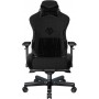 Anda Seat AD12XLLA T-Pro II Υφασμάτινη Καρέκλα Gaming με Ρυθμιζόμενα Μπράτσα Μαύρη