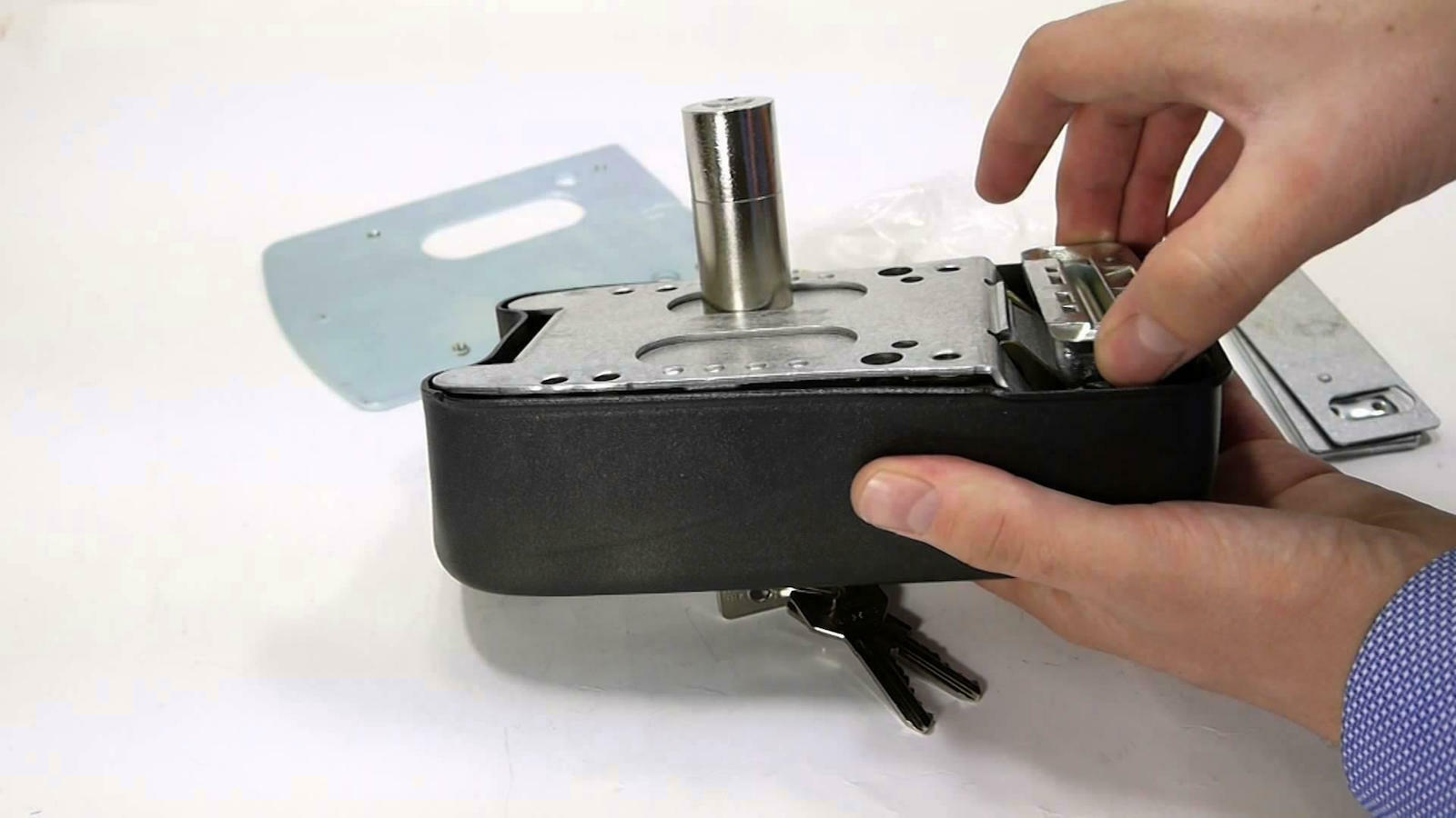 Cisa Elettrika Κλειδαριά Ηλεκτρική για Σιδερένιες και Ξύλινες Πόρτες 1A731 Μαύρο