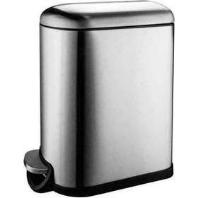 Delta Cleaning Inox Κάδος Απορριμμάτων Deluxe Step με Πεντάλ 10lt 31.5x18x39.5cm