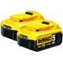 Dewalt DCM849P2 Περιστροφικός Αλοιφαδόρος 2x5Ah με Ρύθμιση Στροφών