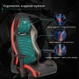 Eureka Ergonomic GC01 Καρέκλα Gaming Δερματίνης με Ρυθμιζόμενα Μπράτσα Μαύρη