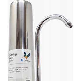 Doulton HCS Συσκευή Φίλτρου Νερού Άνω και Κάτω Πάγκου Μονή με Ανταλλακτικό Φίλτρο Doulton Ultracarb 0.5 μm