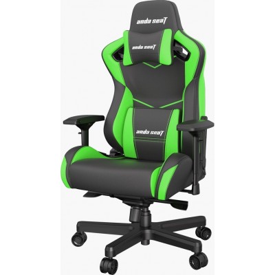 Anda Seat AD12XL Kaiser II Καρέκλα Gaming Δερματίνης με Ρυθμιζόμενα Μπράτσα Μαύρο/Πράσινο