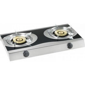 Elite EGS-2187 Επιτραπέζια Εστία Υγραερίου Διπλή Inox