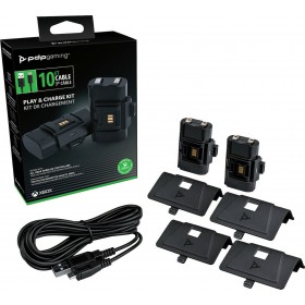 PDP Play N' Charge Kit XBOX Series S / XBOX Series X Μαύρο PDP Play N' Charge Kit XBOX Series S / XBOX Series X Μαύρο