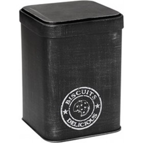 Espiel Μπισκοτιέρα Μαύρη Μεταλλική 13.5x13.5x18.5cm Espiel Μπισκοτιέρα Μαύρη Μεταλλική 13.5x13.5x18.5cm