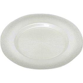 Espiel Πιατέλα Glitter Ασημί 32cm