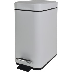 Estia Slim Inox Καλαθάκι Μπάνιου 5lt Λευκό Estia Slim Inox Καλαθάκι Μπάνιου 5lt Λευκό