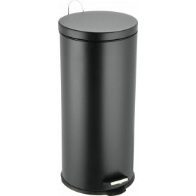 Estia Μεταλλικός Κάδος Απορριμμάτων Classic Black Matte με Πεντάλ 30lt 39x39x57cm Estia Μεταλλικός Κάδος Απορριμμάτων Classic Black Matte με Πεντάλ 30lt 39x39x57cm