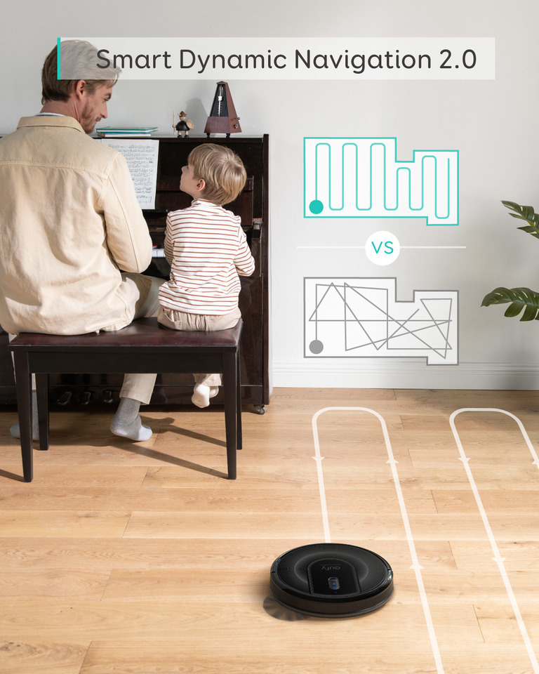 Eufy Robovac G30 Verge Σκούπα Ρομπότ με Wi-Fi Black Eufy Robovac G30 Verge Σκούπα Ρομπότ με Wi-Fi Black