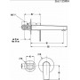 Eurorama Slot 135904-400 Νιπτήρα 2 Οπών Μαύρη Ματ