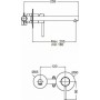 Eurorama Tonda 145904-400 Νιπτήρα 2 Οπών Μαύρη Ματ