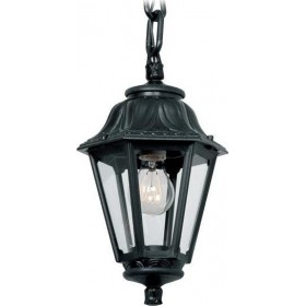 Fumagalli Εξωτερικό Φωτιστικό Οροφής Sichem/Anna Μαύρο E22.120.AXE27
