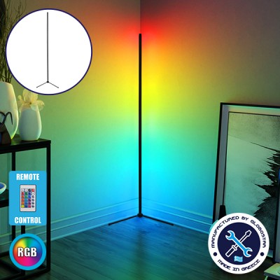 GloboStar Alien Design Διακοσμητικό Φωτιστικό LED Μπάρα 50cm 8W Ασύρματο Χειριστήριο RF &amp Dimmer RGB σε Μαύρο Χρώμα