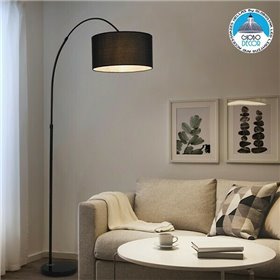 GloboStar Imperial Black Φωτιστικό Δαπέδου Μαύρο με Ύψος 172cmΚωδικός: 01587  GloboStar Imperial Black Φωτιστικό Δαπέδου Μαύρο με Ύψος 172cmΚωδικός: 01587