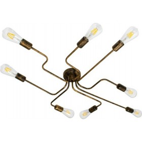 GloboStar Liberta Μεταλλική Πλαφονιέρα Οροφής ΧάλκινηΚωδικός: 00841  GloboStar Liberta Μεταλλική Πλαφονιέρα Οροφής ΧάλκινηΚωδικός: 00841