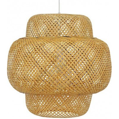 GloboStar Malvides Light Brown Κρεμαστό Φωτιστικό Vintage Μονόφωτο Ξύλινο ΚαφέΚωδικός: 01657 
