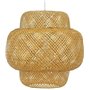 GloboStar Malvides Light Brown Κρεμαστό Φωτιστικό Vintage Μονόφωτο Ξύλινο ΚαφέΚωδικός: 01657 