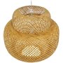 GloboStar Malvides Light Brown Κρεμαστό Φωτιστικό Vintage Μονόφωτο Ξύλινο ΚαφέΚωδικός: 01657 
