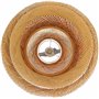 GloboStar Malvides Light Brown Κρεμαστό Φωτιστικό Vintage Μονόφωτο Ξύλινο ΚαφέΚωδικός: 01657 