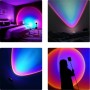 GloboStar Rainbow Blue 180° Διακοσμητικό Φωτιστικό LED Επιτραπέζιο 12W DC 5V με Projector LENS Ειδικού Εφέ &amp Καλώδιο USB σε Μ