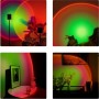 GloboStar Rainbow Green 180° Διακοσμητικό Φωτιστικό LED Επιτραπέζιο 12W DC 5V με Projector LENS Ειδικού Εφέ &amp Καλώδιο USB σε 