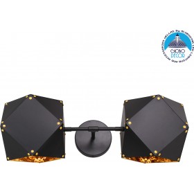 GloboStar Replica Διπλό Σποτ με Ντουί E14 σε Μαύρο ΧρώμαΚωδικός: 00795  GloboStar Replica Διπλό Σποτ με Ντουί E14 σε Μαύρο ΧρώμαΚωδικός: 00795