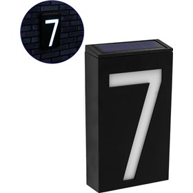 GloboStar Αριθμός 7 Ηλιακό Φωτιστικό 1W 100lm με Ενσωματωμένη Μπαταρία & Αισθητήρα Ημέρας-Νύχτας IP55 71517 GloboStar Αριθμός 7 Ηλιακό Φωτιστικό 1W 100lm με Ενσωματωμένη Μπαταρία & Αισθητήρα Ημέρας-Νύχτας IP55 71517