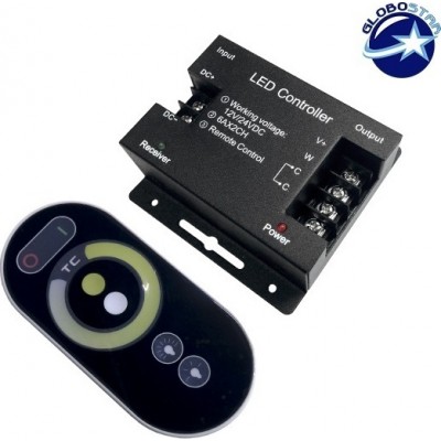 GloboStar Ασύρματο LED CCT Controler Touch 12-24 Volt 144/288 Watt 77408