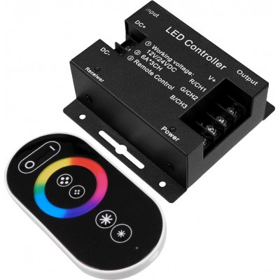 GloboStar Ασύρματος LED RGB Controller με Χειριστήριο Αφής 2.4G RF 12V 73406