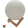 GloboStar Διακοσμητικό Φωτιστικό LED Μοοn Light 3D 20cm RGB Πολύχρωμο