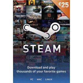Steam Prepaid Card 25 Euro Steam Prepaid Card 25 Euro