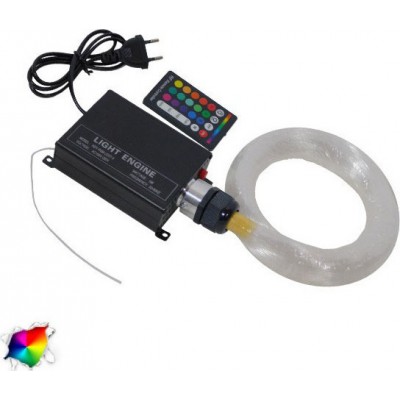 GloboStar Διακοσμητικό Φωτιστικό LED Οπτική Ίνα 5 Watt RGB με Ασύρματο Χειριστήριο Πολύχρωμο