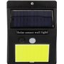 GloboStar Ηλιακό Φωτιστικό με Ανιχνευτή Κίνησης και Φωτοκύτταρο &amp Ενσωματωμένη Μπαταρία 1200mAh 71496
