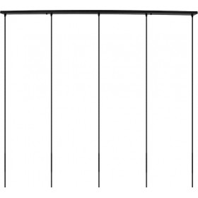 GloboStar Ροζέτα DIY Ορθογώνια 1500x50mm με 5 Τρύπες Μαύρη 90826 GloboStar Ροζέτα DIY Ορθογώνια 1500x50mm με 5 Τρύπες Μαύρη 90826