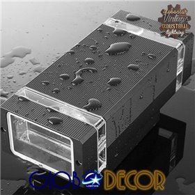 GloboStar Στεγανό Επιτοίχιο Εξωτερικό Φωτιστικό Μαύρο 90046 GloboStar Στεγανό Επιτοίχιο Εξωτερικό Φωτιστικό Μαύρο 90046