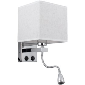 GloboStar Φωτιστικό Τοίχου ΛευκόΚωδικός: 01495 