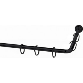 Grekon 1270 Βραχίονας Γωνιακός 90x90cm Μαύρος Grekon 1270 Βραχίονας Γωνιακός 90x90cm Μαύρος