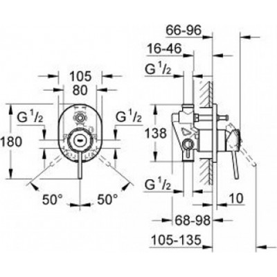 Grohe Bauclassic 29047000 Πλήρες Σετ Λουτρού Χρωμέ