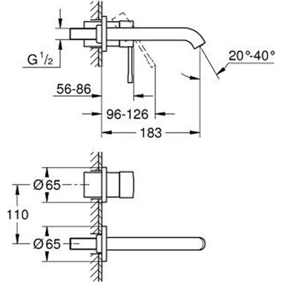 Grohe Essence 19408001 Νιπτήρα Χρωμέ