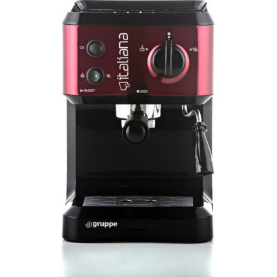 Gruppe CM 4677 Italiana Red Μηχανή Espresso 1050W Πίεσης 20bar